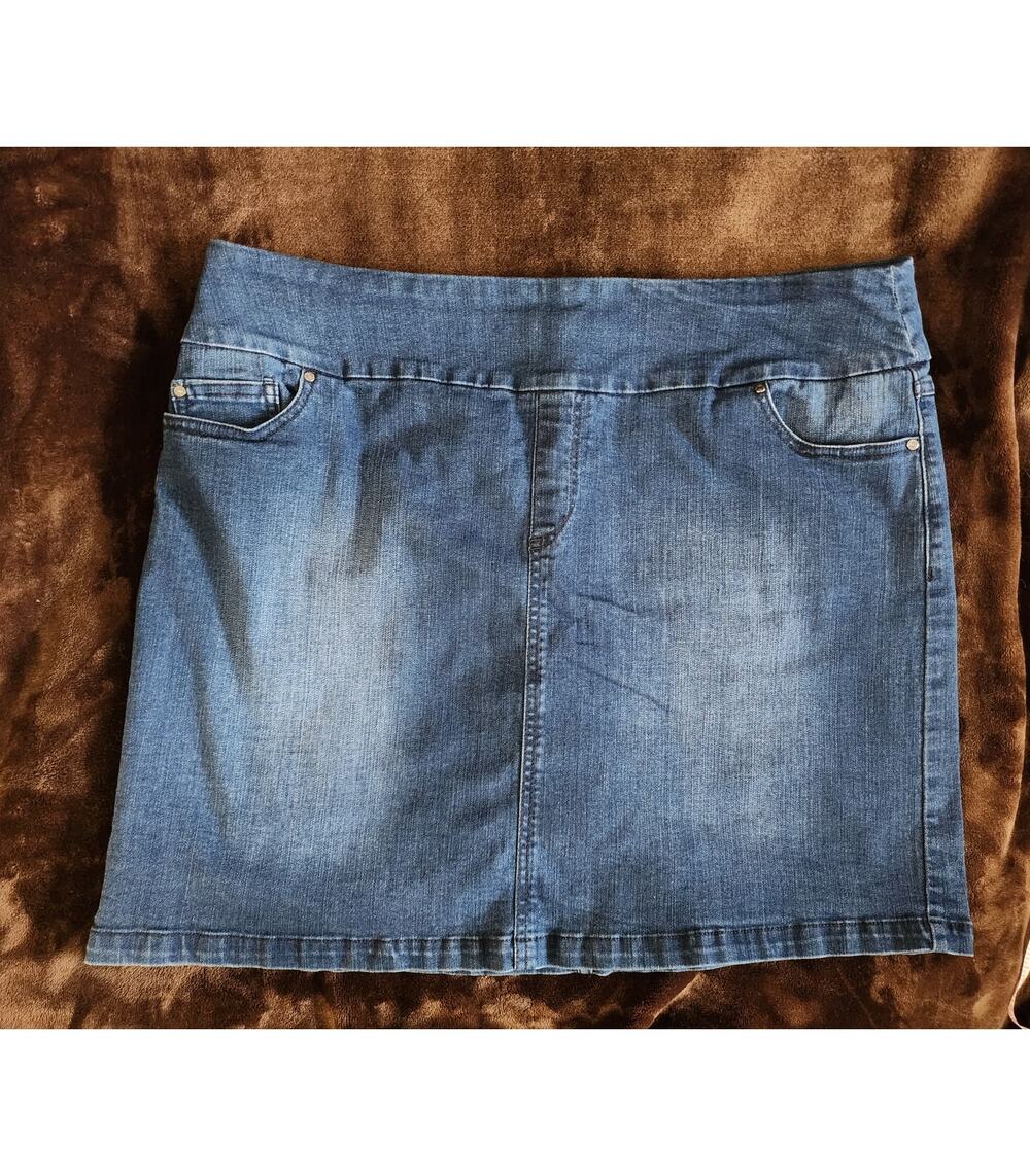 Denim Mini Skirt - Blue